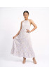 Hand Painted Rayon Halter Dress Hand Painted Rayon Halter Dress